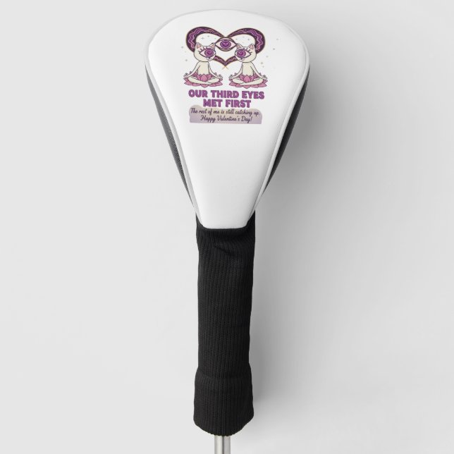 Manifesting Soulmate valentine's day Golf Head Cover (Front)