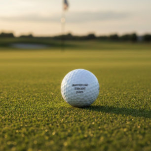 "Manifesting Straight Shots" Mindset Humor Gift  Golf Balls