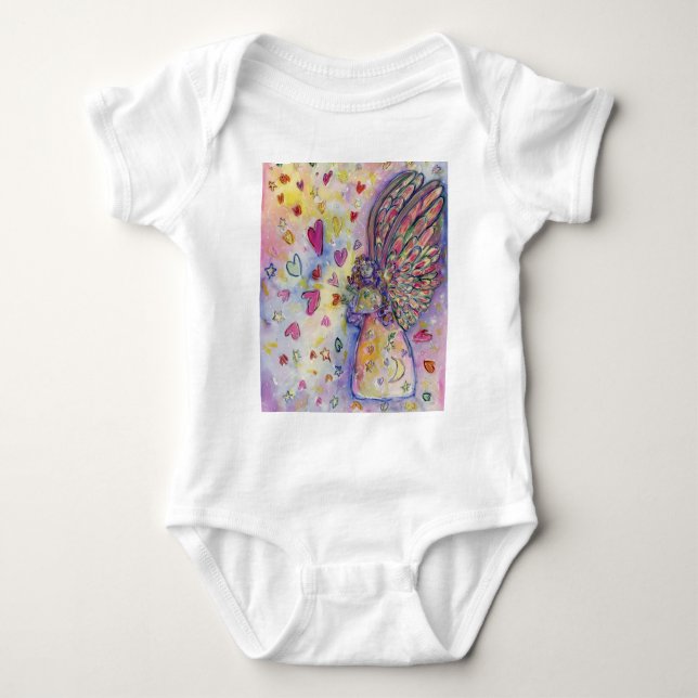 Manifesting Universe Angel Art Baby Bodysuits (Front)