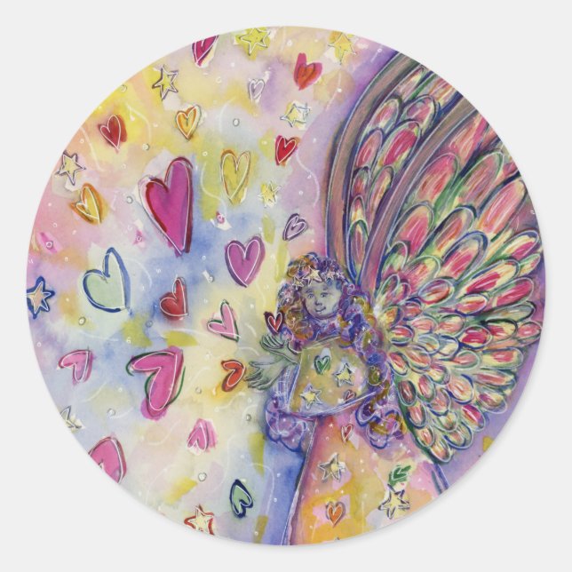 Manifesting Universe Angel Art Decal Stickers (Front)