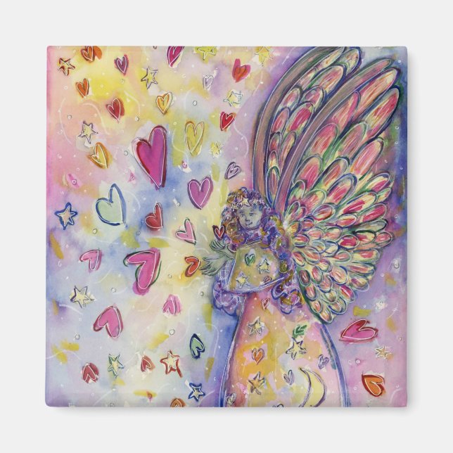 Manifesting Universe Angel Art Fridge Magnet (Front)