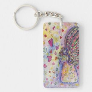 Manifesting Universe Angel Custom Art Keychain