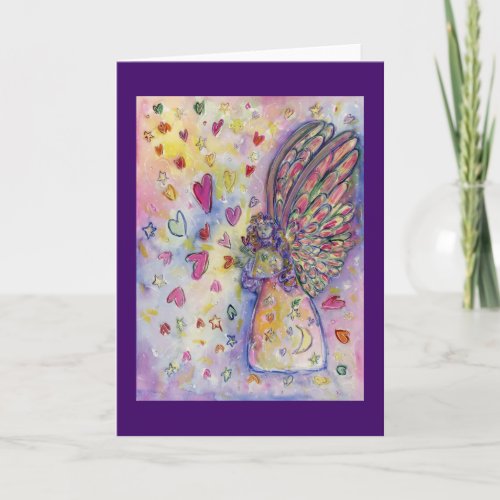 Manifesting Universe Angel Custom Greeting Card