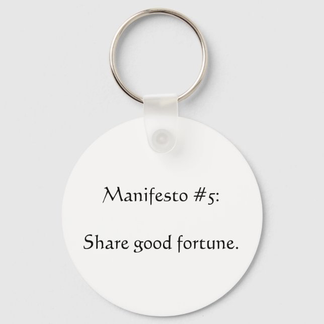 Manifesto #5 keychain (Front)