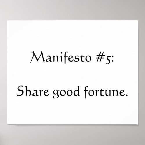 Manifesto 5 poster