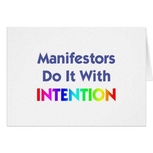 Manifestors Do It With Intention Cards (Front Horizontal)