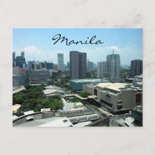 manila city view postcard