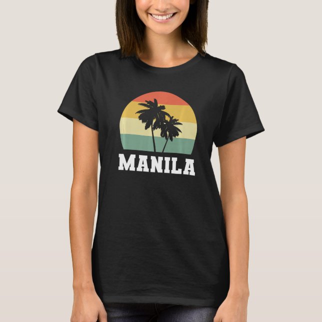 Manila Coconut Tree Filipino  T-Shirt (Front)