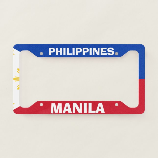 Manila Customizable License Plate Frame (Front)