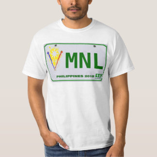 Manila(MNL) Philippine License Plate T-Shirt