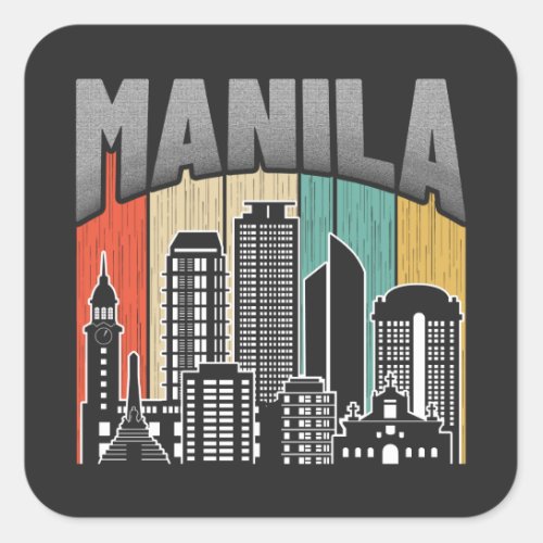 Manila NCR Square Sticker