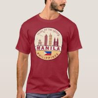 Manila Philippines City Skyline Emblem