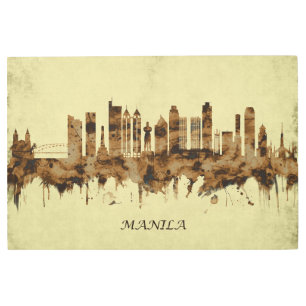 Manila Philippines Cityscape Metal Print
