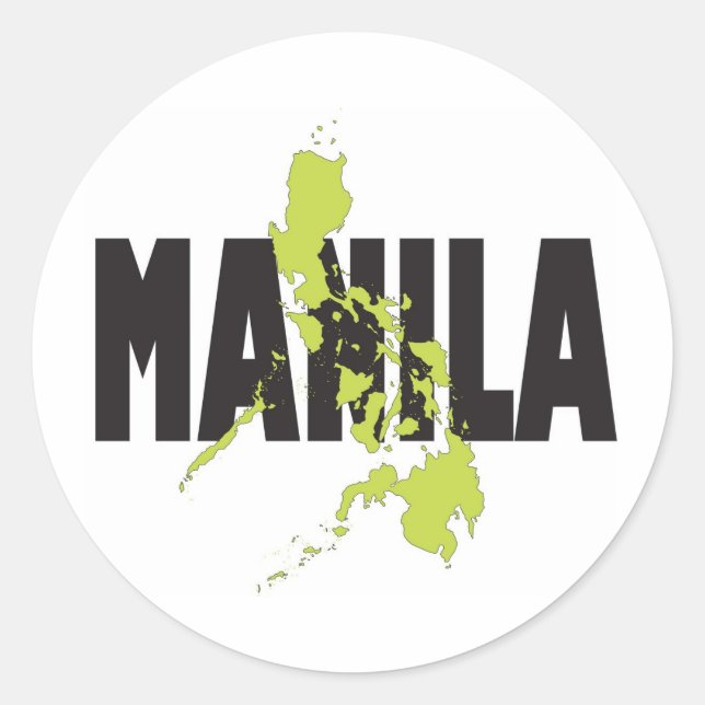 Manila, Philippines Classic Round Sticker (Front)