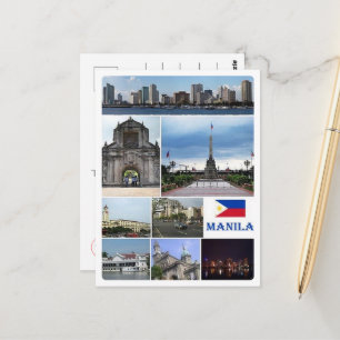 Manila - Philippines - Mosaic - Postcard
