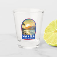 Manila Philippines Travel Art Vintage
