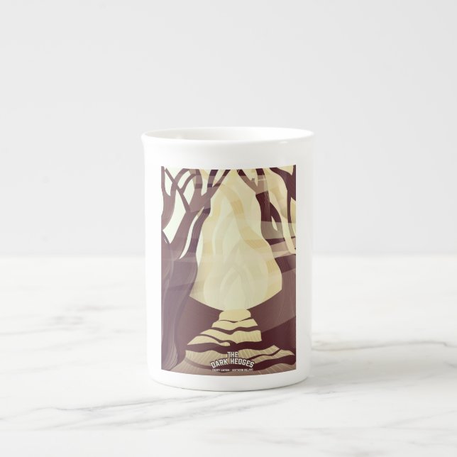 Manila Philippines travel poster. Bone China Mug (Front)