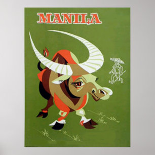 Manila Philippines vintage poster