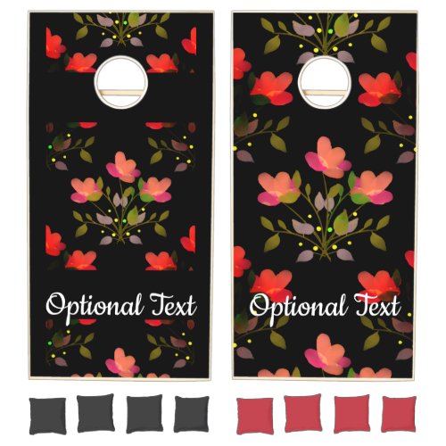 Manila Shawl Style Floral Cornhole Set