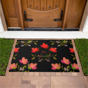 Manila Shawl Style Floral Doormat