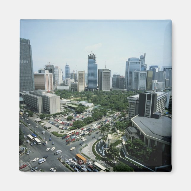 Manila Skyline Magnet (Front)
