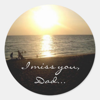 Manila Sunset "I Miss You, Dad" Sticker