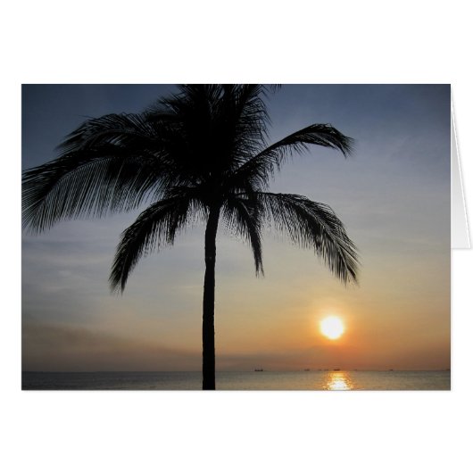 manila sunset palm cards (Front Horizontal)