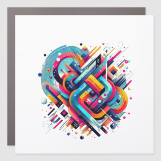 manimalist design car magnet