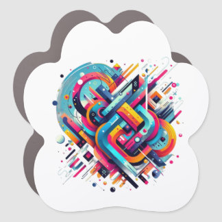 manimalist design car magnet