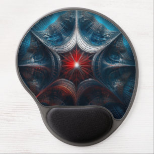 Manipulated Mandelbrot with Starburst Center  Gel Mouse Pad