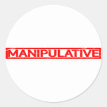 Manipulative Stamp Classic Round Sticker