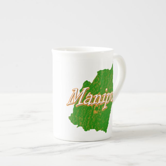 Manipur Bone China Mug (Front Right)