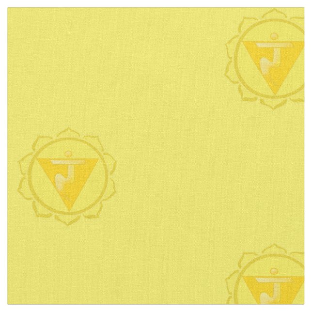 manipura or solar plexus chakra Fabric (Close Up)