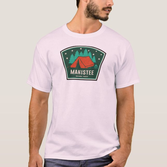 Manistee National Forest Camping T-Shirt (Front)