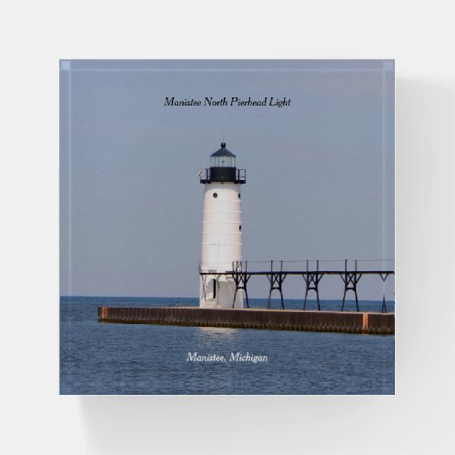 Manistee North Pierhead Light paperweight