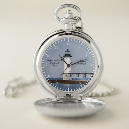 Manistee North Pierhead Light pocket watch