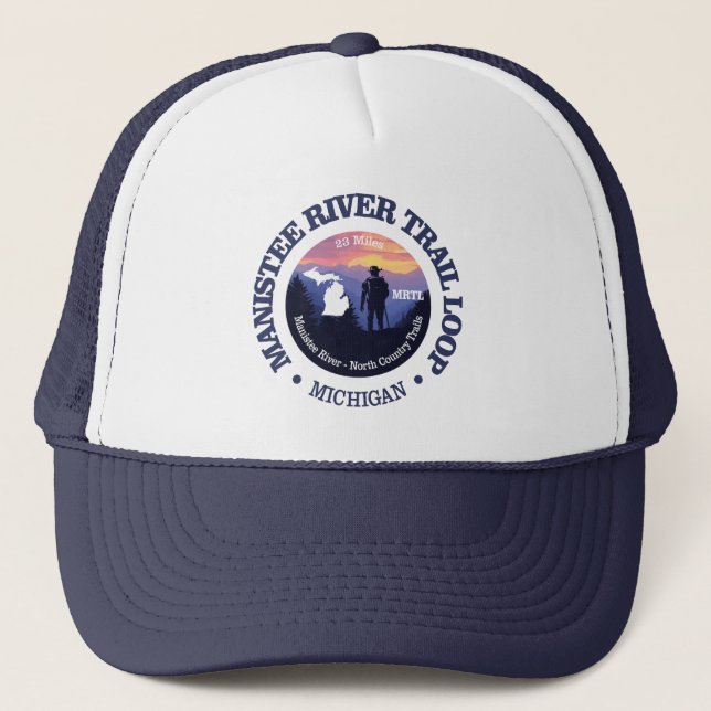 Manistee River Loop Trail (rd2) Trucker Hat (Front)