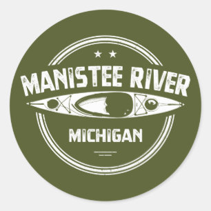 Manistee River, Michigan Classic Round Sticker