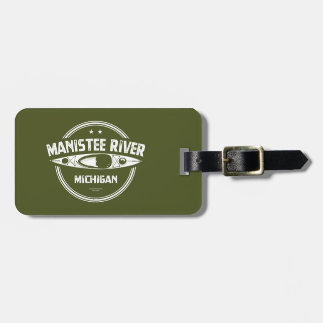 Manistee River, Michigan Luggage Tag (Front Horizontal)