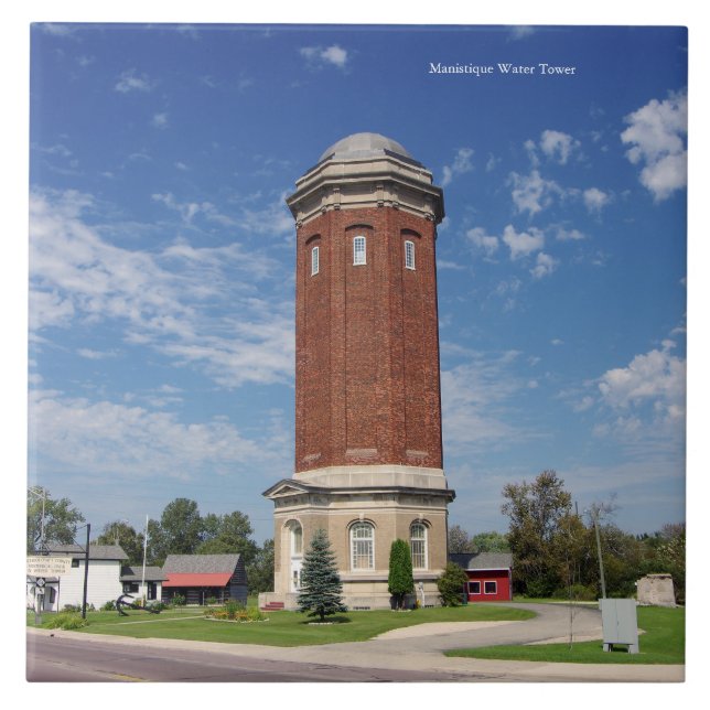 Manistique Water Tower Tile (Front)