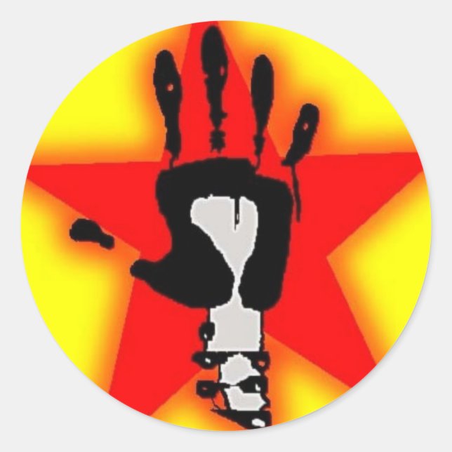 manita classic round sticker (Front)