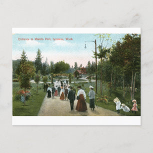 Manito Park Spokane Vintage Postcard