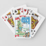 Manitoba Canada Cartoon Poster Playing Cards