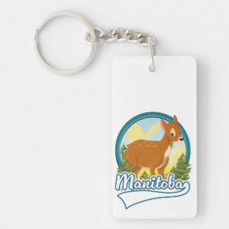 Manitoba Canada travel logo Keychain