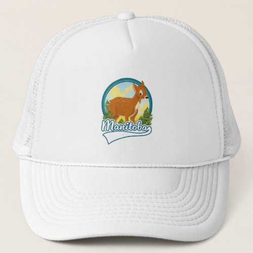 Manitoba Canada travel logo Trucker Hat