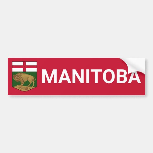 Manitoba coat of arms _ CANADA Bumper Sticker