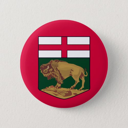Manitoba coat of arms _ CANADA Button