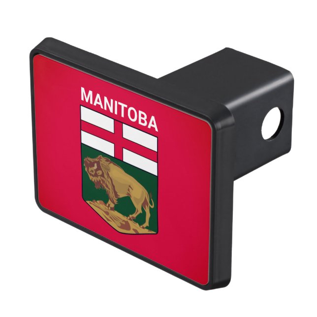 Manitoba coat of arms - CANADA Hitch Cover (Top Right)