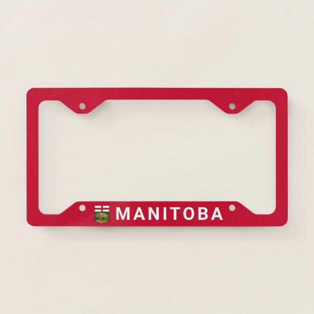 Manitoba coat of arms - CANADA License Plate Frame (Front)