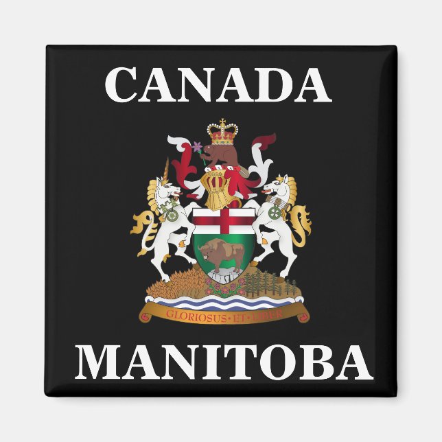 Manitoba coat of arms magnet (Front)